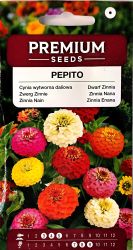 Zinnia Dwarf Pepito Seeds